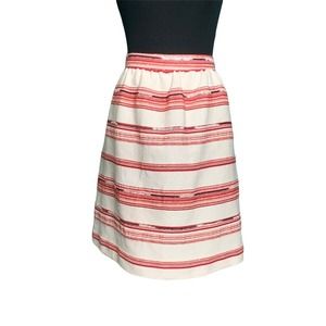 Paper Crown stripes lined pull up mini skirt size large